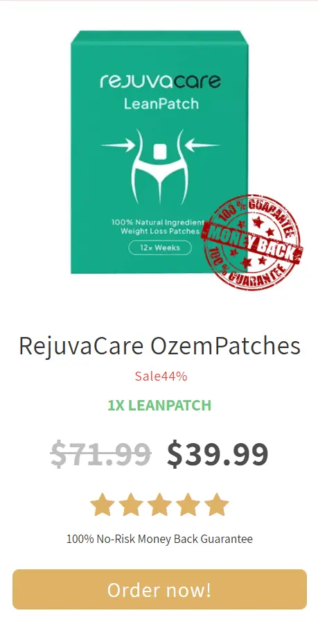 RejuvaCare OzemPatch price