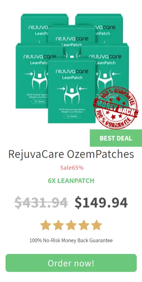 RejuvaCare OzemPatch package offer price